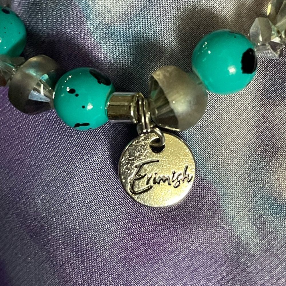 Erimish Bracelets Stack Turquoise & Silver - image 4